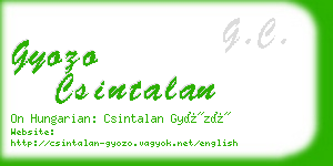 gyozo csintalan business card